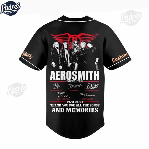 Aerosmith Farewell Tour Custom Baseball Jersey 2