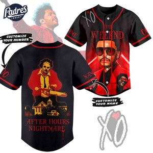 After Hours Nightmare Baseball Jersey The Weeknd Design 1