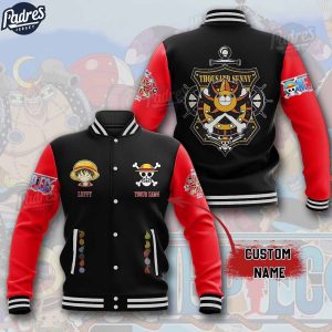 Anime Custom Luffy Baseball Jacket 1