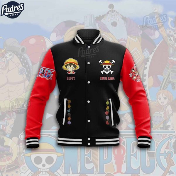 Anime Custom Luffy Baseball Jacket 3