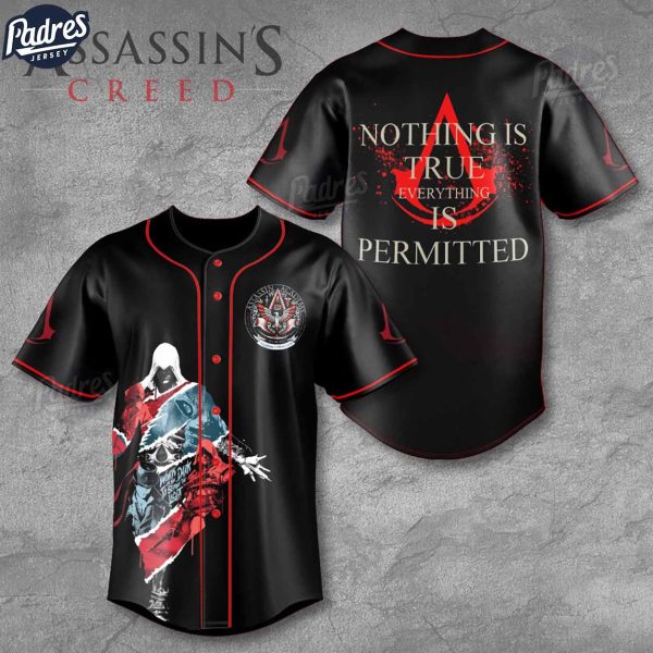 Assassin's Creed Black Baseball Jersey