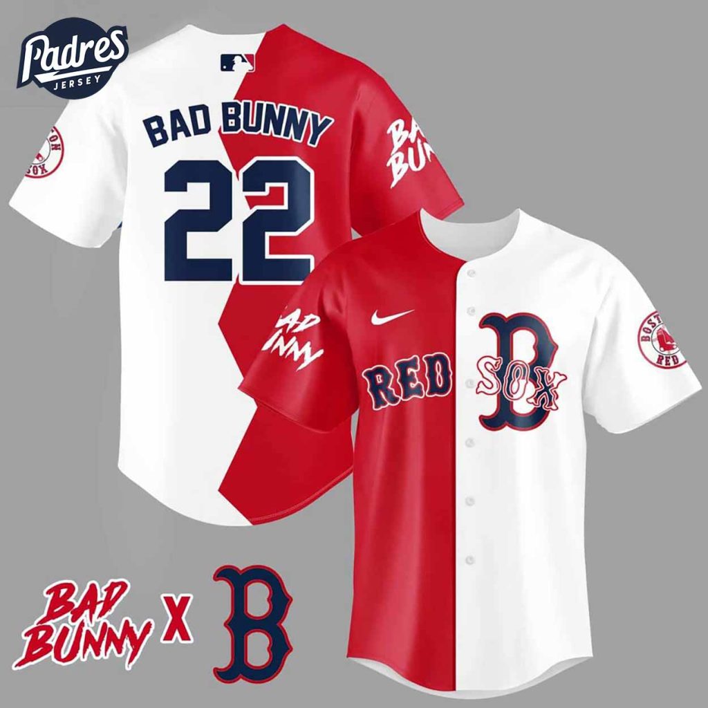 Bad Bunny Boston Red Sox Baseball Jersey