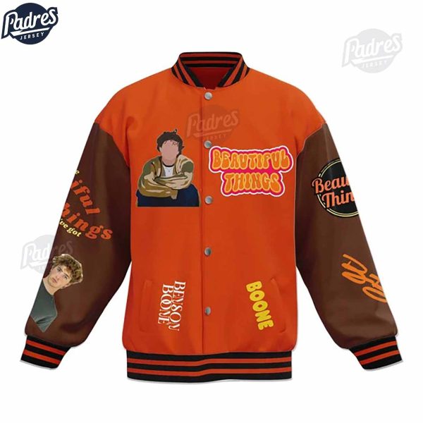 Benson Boone Beautiful Things Baseball Jacket 3