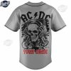 Custom ACDC Skull Baseball Jersey 3