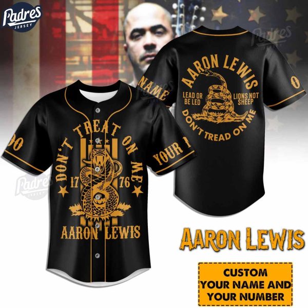 Custom Aaron Lewis Baseball Jersey 1