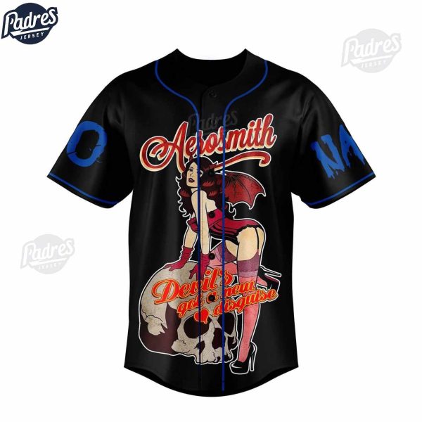 Custom Aerosmith Baseball JErsey For Fans 3