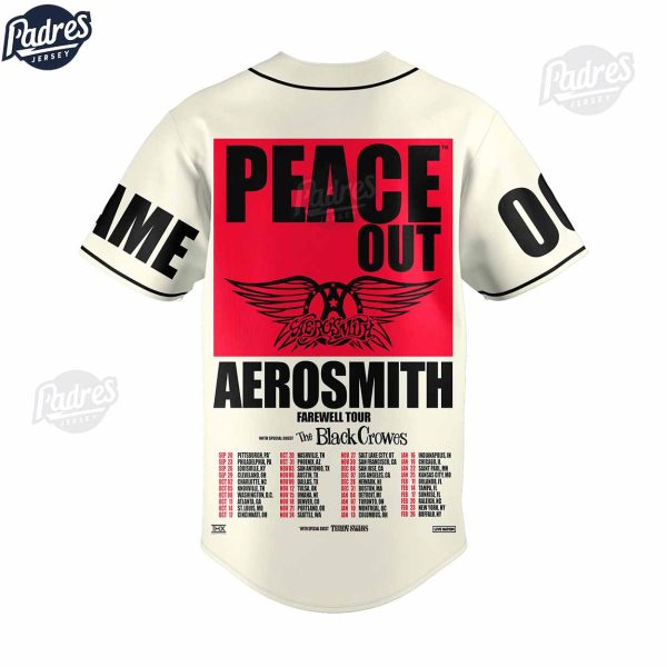 Custom Aerosmith Historic Farewell Tour Baseball Jersey 2