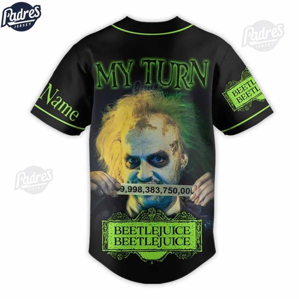 Custom Beetlejuice Beetlejuice Baseball Jersey 3