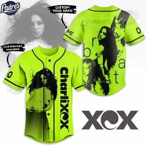 Custom Charli XCX Baseball Jersey 1