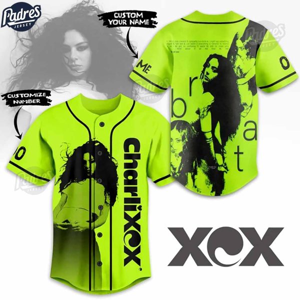 Custom Charli XCX Baseball Jersey 1