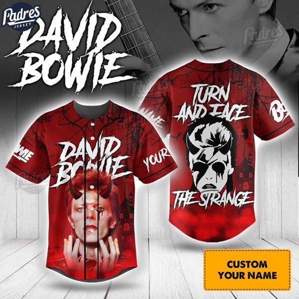 Custom David Bowie Halloween Baseball Jersey 1