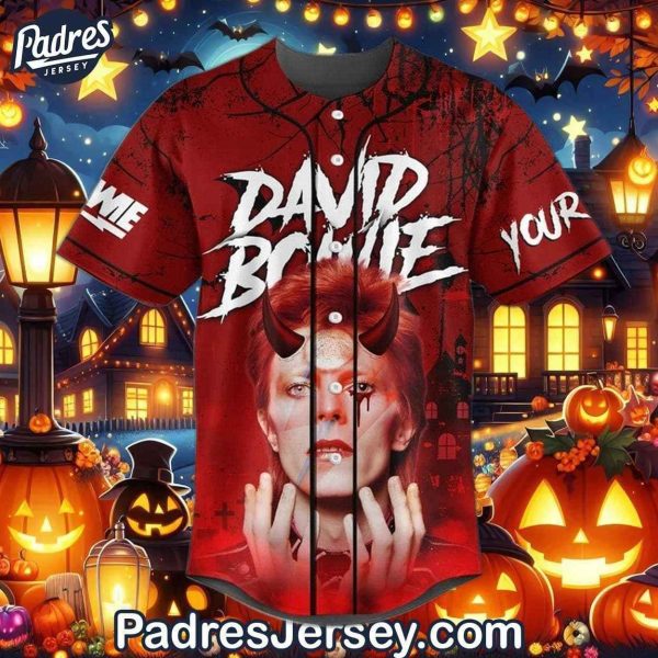 Custom David Bowie Halloween Baseball Jersey 2