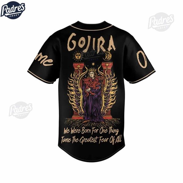 Custom GOJIRA Baseball Jersey Style 3