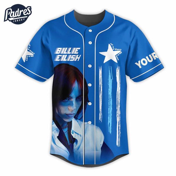 Custom Hit Me Hard And Soft Tour Design Billie Eilish Baseball Jersey 2