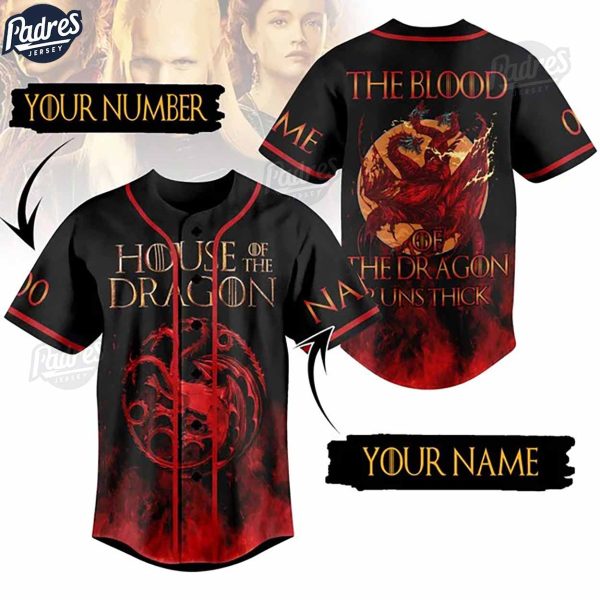 Custom House Of The Dragon Baseball Jersey For You 1