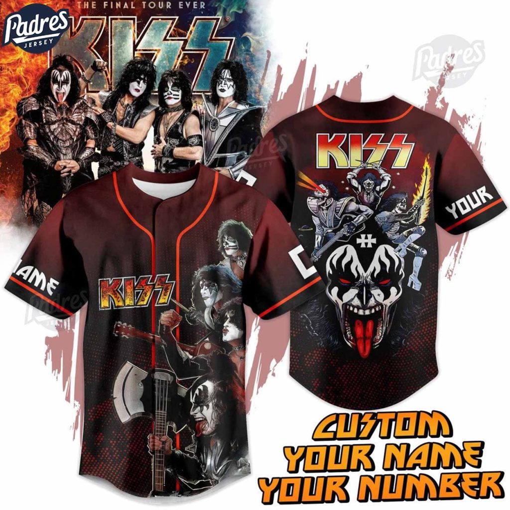 Custom Kiss Baseball Jersey Style