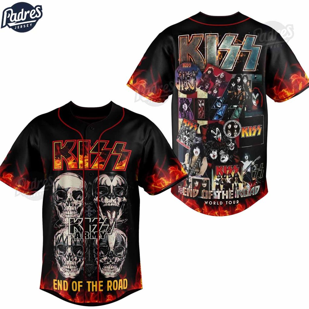 Custom Kiss World Tour Baseball Jersey