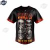 Custom Kiss World Tour Baseball Jersey 3