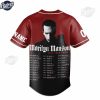 Custom Marilyn Manson 2024 Tour Dates Baseball Jersey 3