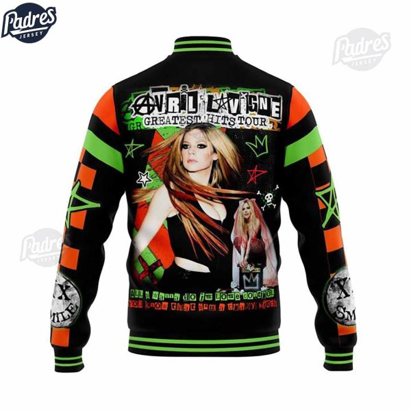 Custom Music Avril Lavigne Baseball Jacket 2