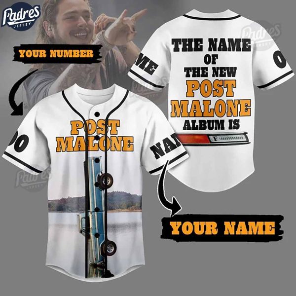 Custom Post Malone F-1 Trillion Baseball Jersey