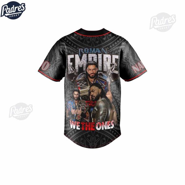 Custom Roman Reigns Empire Baseball Jersey Shirt 2