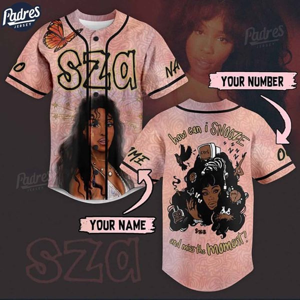 Custom SZA Baseball Jersey 1