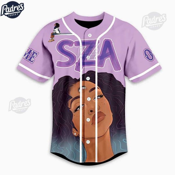 Custom SZA Baseball Jersey Style 2