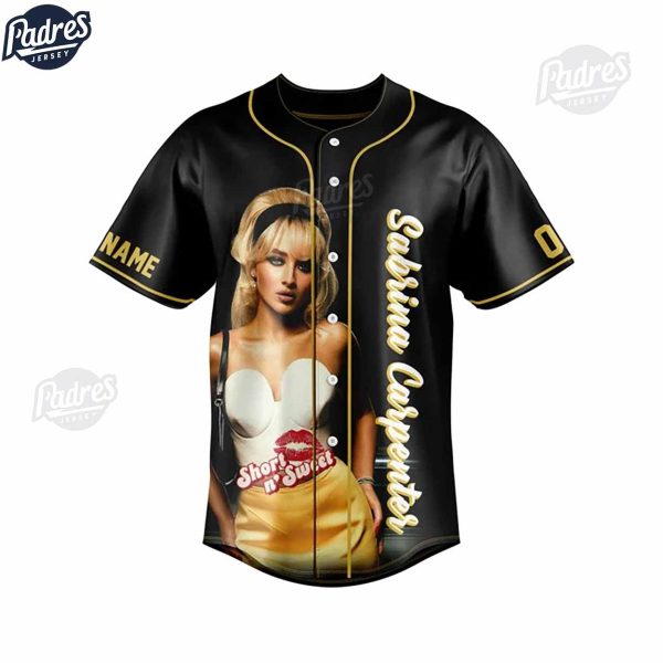 Custom Sabrina Carpenter Taste Baseball Jersey 2