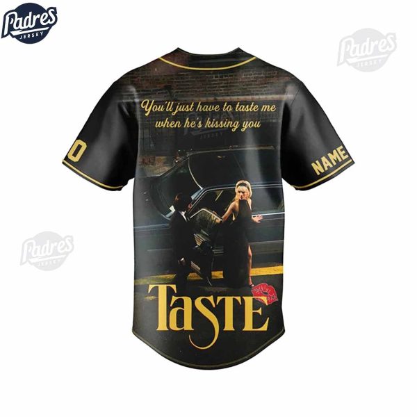 Custom Sabrina Carpenter Taste Baseball Jersey 3