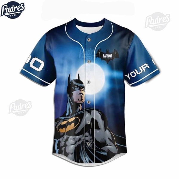 DC Comics The Caped Crusader Batman Baseball Jersey Custom 1