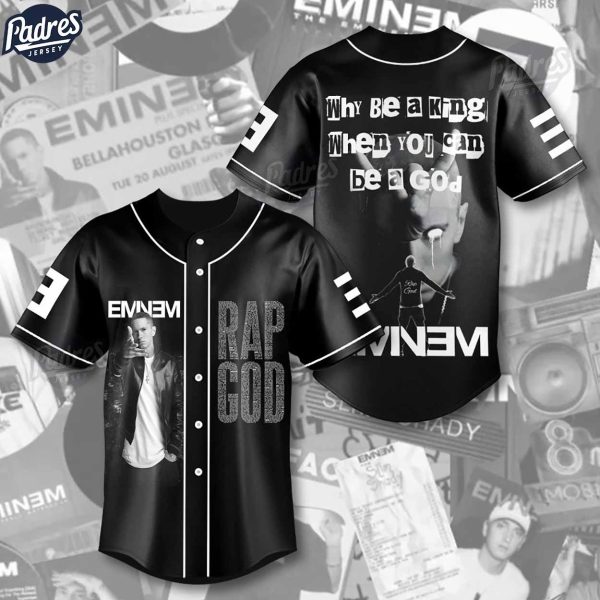 Eminem Why Be A King When You Are A God Baseball Jersey