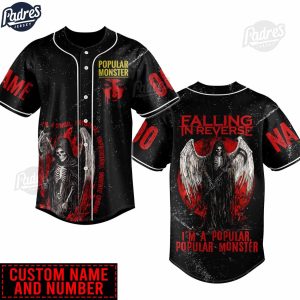 Falling In Reverse Popular Monster Custom Baseball Jersey 1