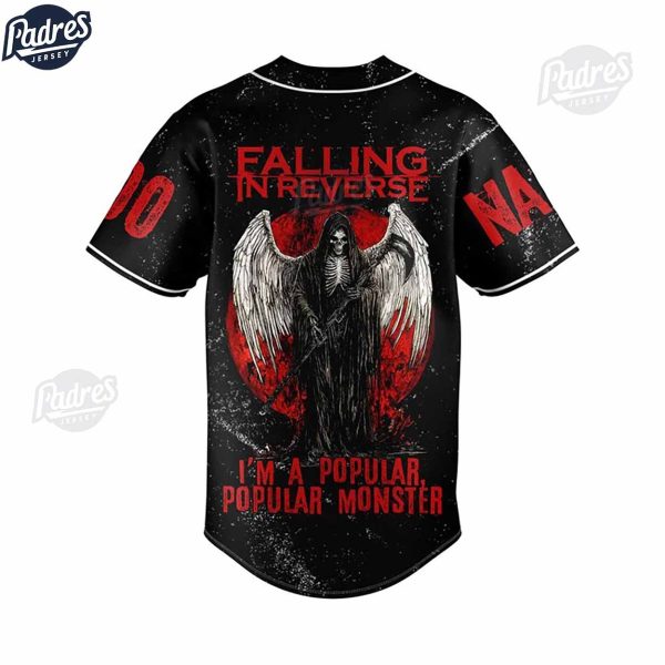 Falling In Reverse Popular Monster Custom Baseball Jersey 2