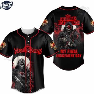 Five Finger Death Punch My Final Judgement Day Custom Baseball Jersey 1