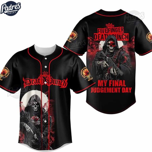 Five Finger Death Punch My Final Judgement Day Custom Baseball Jersey 1