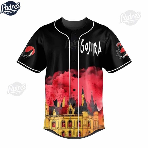 GOJIRA Custom Black Baseball Jersey 1