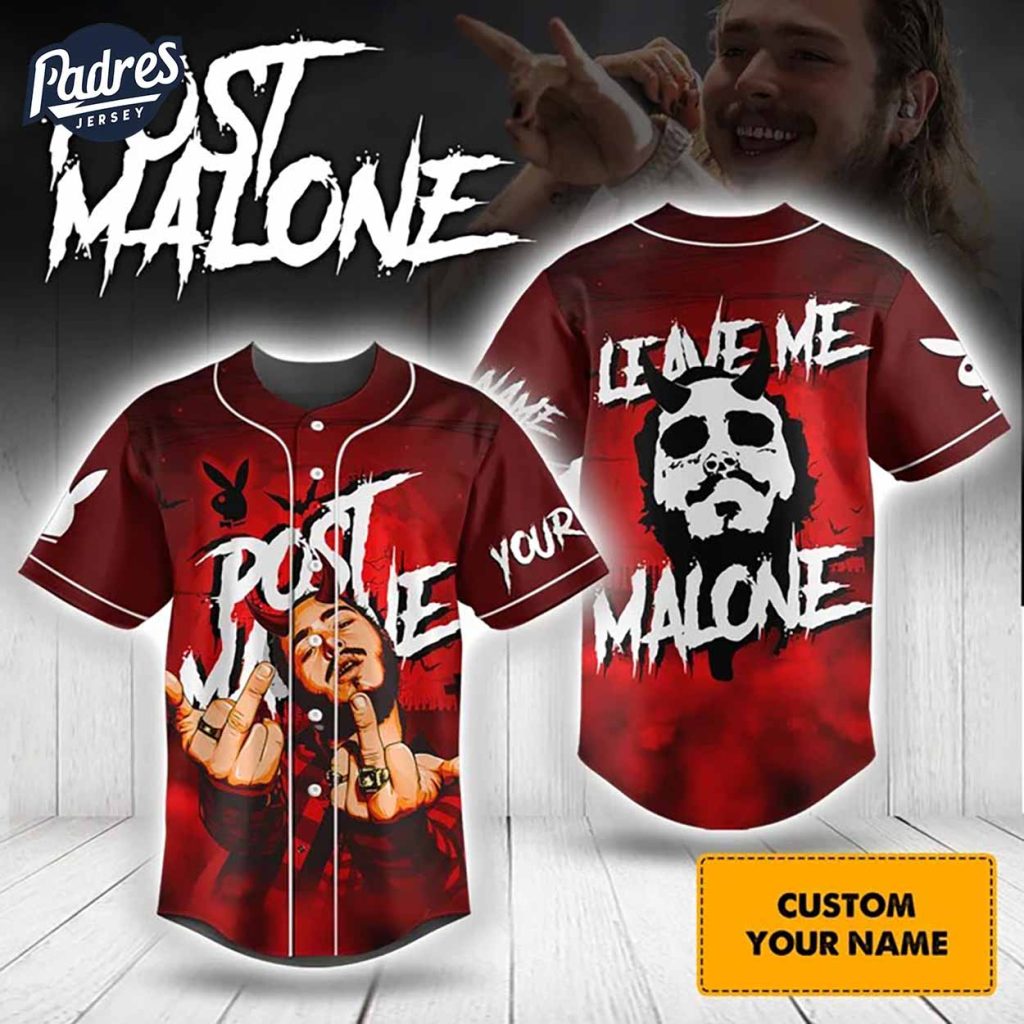 Halloween Post Malone Outfits Custom Baseball Jersey