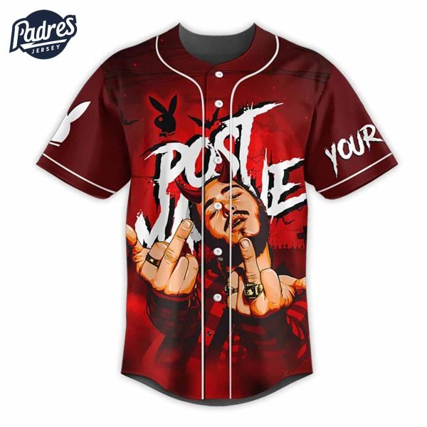 Halloween Post Malone Outfits Custom Baseball Jersey 2