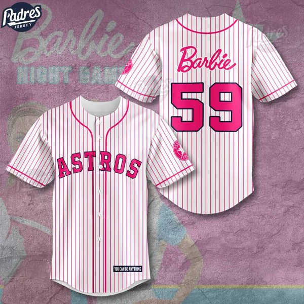 Houston Astros x Barbie Night Game Baseball Jersey