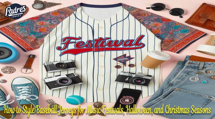 How to Style Baseball Jerseys for Music Festivals, Halloween, and Christmas Seasons