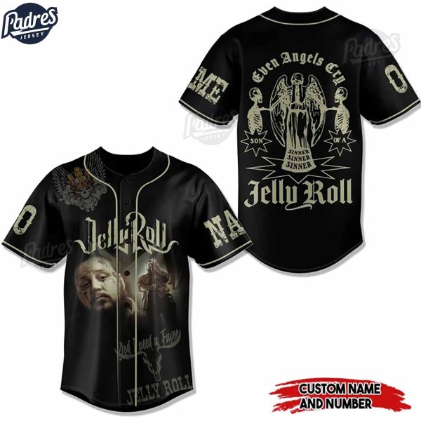 Jelly Roll Save Me Custom Baseball Jersey For You 4