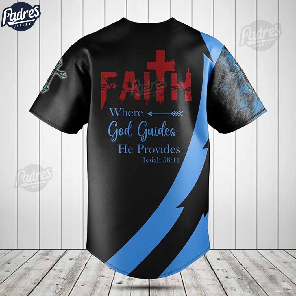 Jesus And Lion Faith Over Fear Baseball Jersey