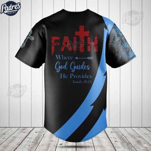 Jesus And Lion Faith Over Fear Baseball Jersey 1