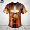 Jesus And Lion Faith Over Fear Baseball Jersey For You 1