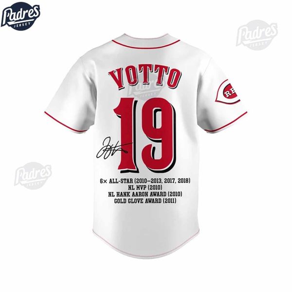 Joey Votto Cincinnati Reds Baseball Jersey 3