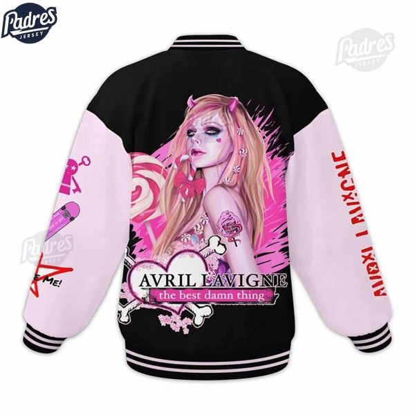 Music Avril Lavigne Bite Me Baseball Jacket 3