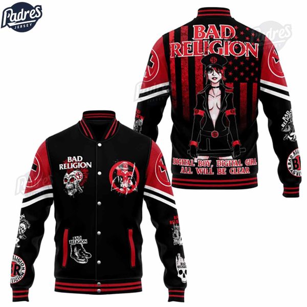 Music Bad Religion Baseball Jacket 1