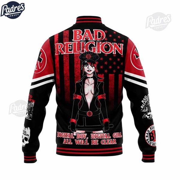 Music Bad Religion Baseball Jacket 3