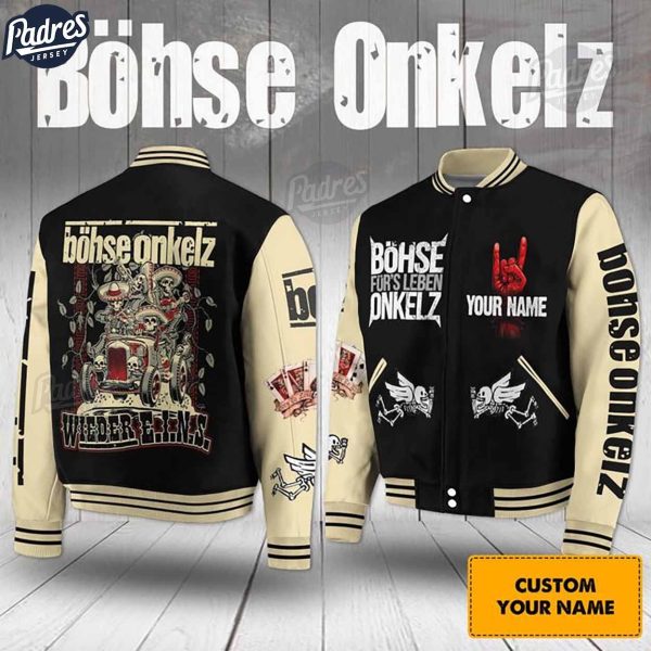 Music Böhse Onkelz Band Baseball Jacket